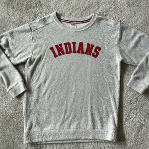 Pink x Cleveland Indians textured crew sweatshirt